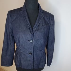 Loft Jean blazer buttom down